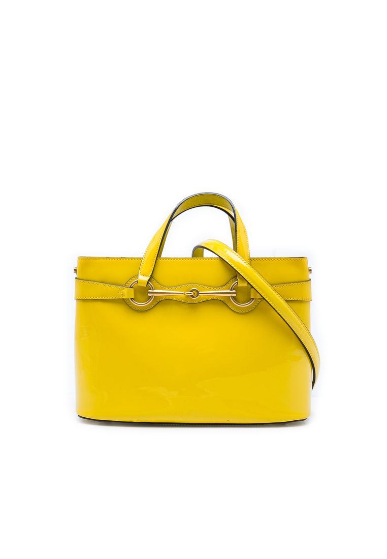 Pre-Loved Gucci Patent Bright Bit Satchel