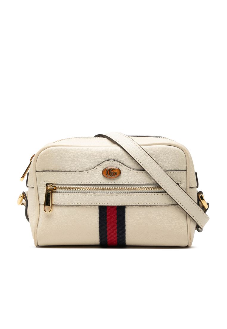 Pre-Loved Gucci Mini Calfskin Web Ophidia Crossbody