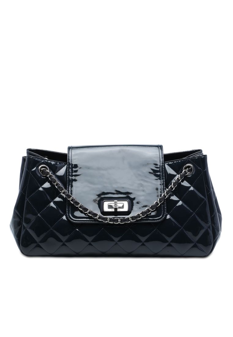 Pre-Loved Chanel Quilted Patent Reissue 2.55 Accordion Flap