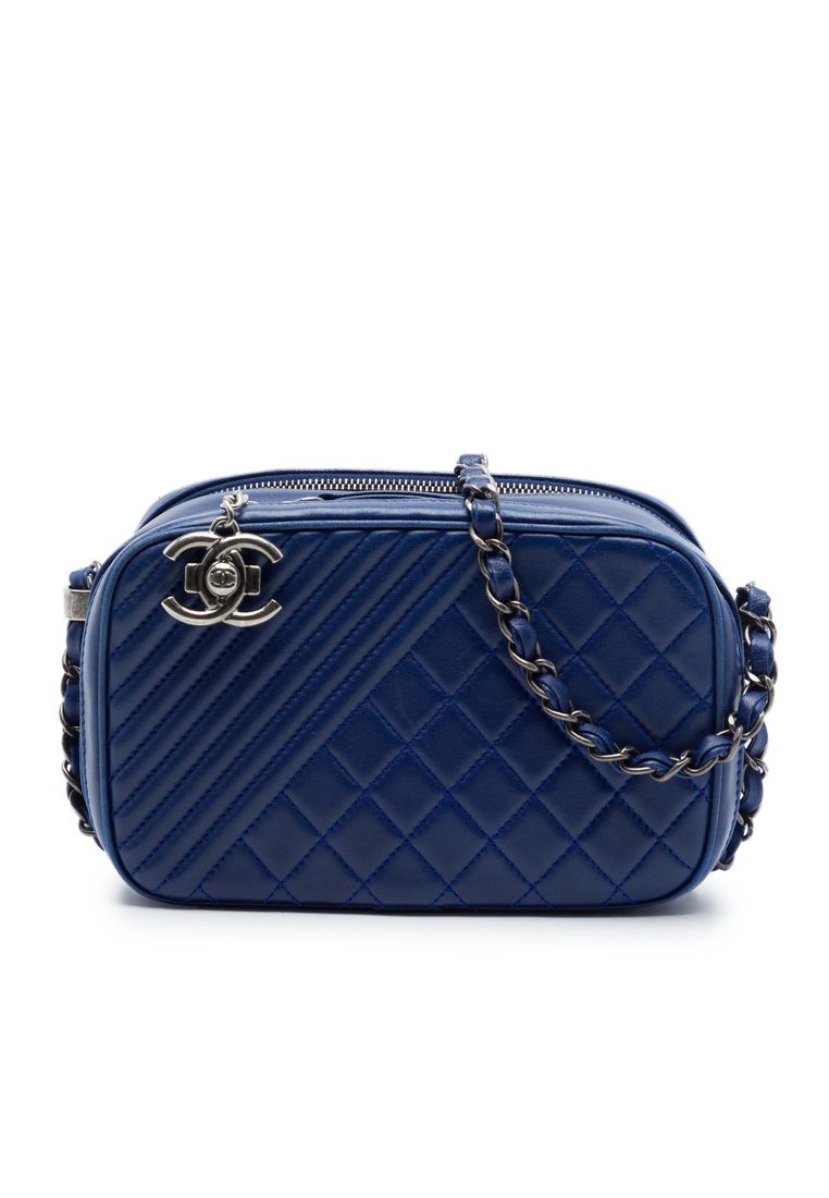 Pre-Loved Chanel Small Quilted Lambskin Coco Boy Camera Bag
