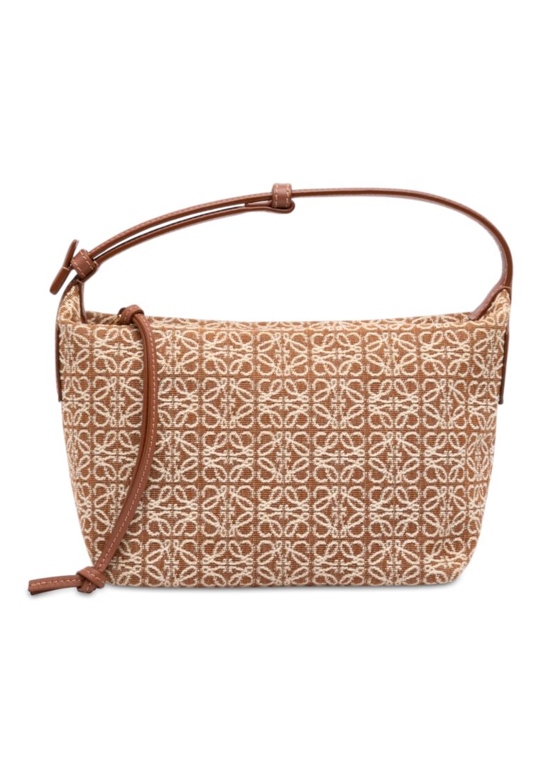 Pre-Loved Loewe Small Anagram Canvas Cubi Bag
