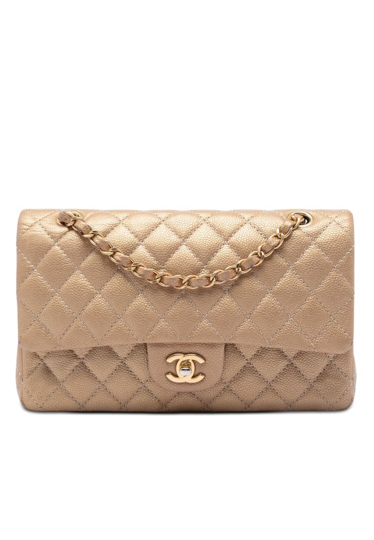 Pre-Loved Chanel Medium Classic Iridescent Caviar Double Flap