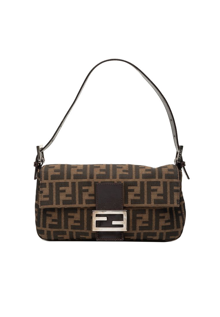 Pre-Loved Fendi Zucca Canvas Baguette