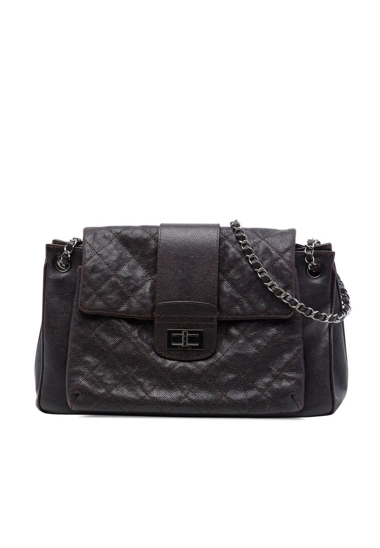Pre-Loved Chanel Quilted Caviar Reissue 2.55 Pocket Mademoiselle Accordion Flap
