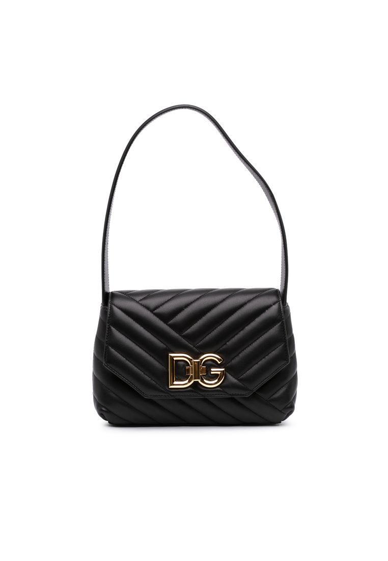 Pre-Loved Dolce & Gabbana Small Quilted Lambskin Lop Shoulder Bag