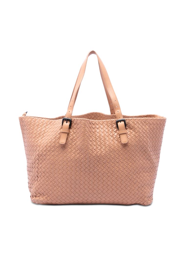 Pre-Loved Bottega Veneta Large Nappa Intrecciato Cesta Tote
