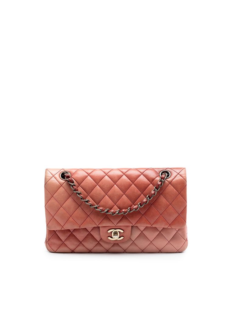 Pre-Loved Chanel Medium Classic Lambskin Ombre Double Flap
