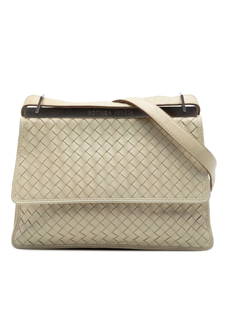 Pre-Loved Bottega Veneta Nappa Intrecciato Frame Crossbody