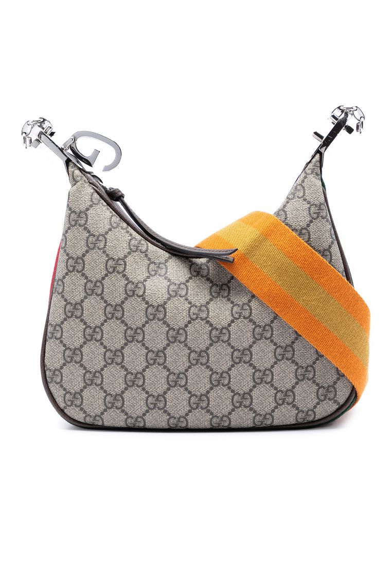 Pre-Loved Gucci Small Gg Supreme Web Attache Crossbody