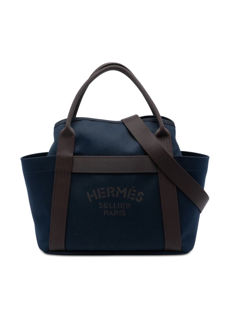Pre-Loved Hermès Toile Sac De Pansage Grooming Bag