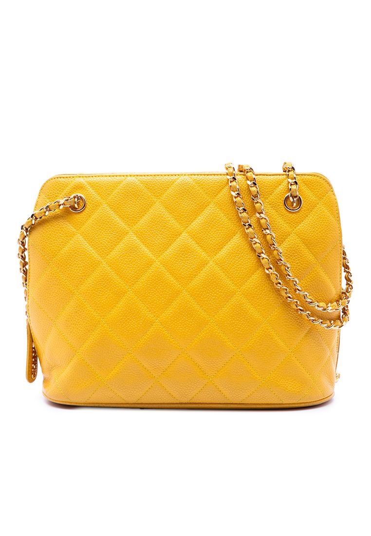 Pre-Loved Chanel Quilted Caviar Chain Shoulder Bag