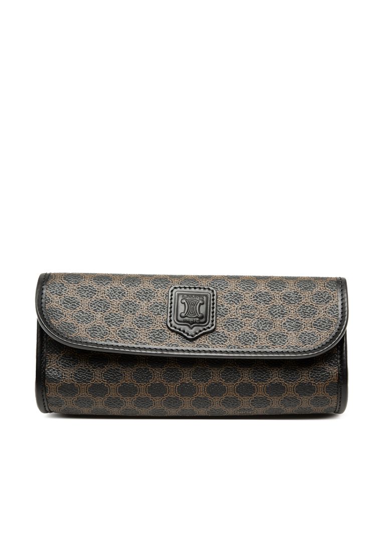 Pre-Loved Celine Macadam Coated Canvas Clutch