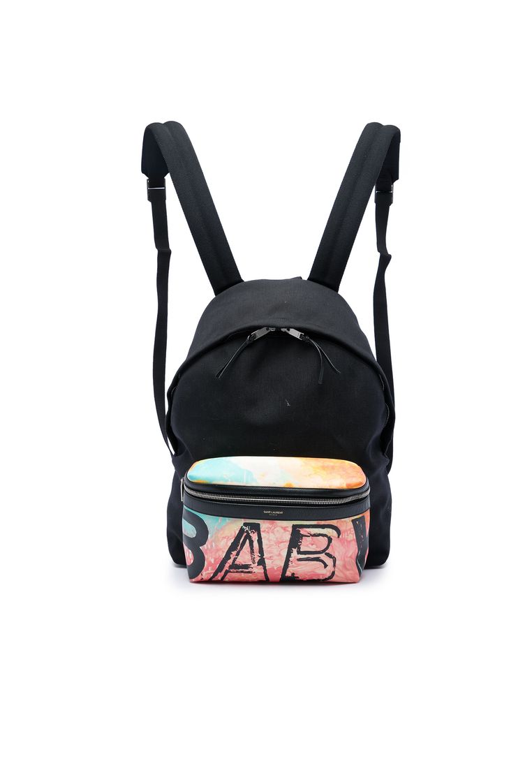 Pre-Loved Saint Laurent Canvas Hunting Baby City Backpack