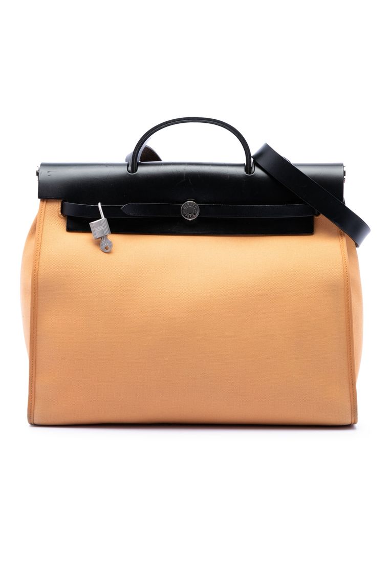 Pre-Loved Hermès Toile Herbag Zip 39