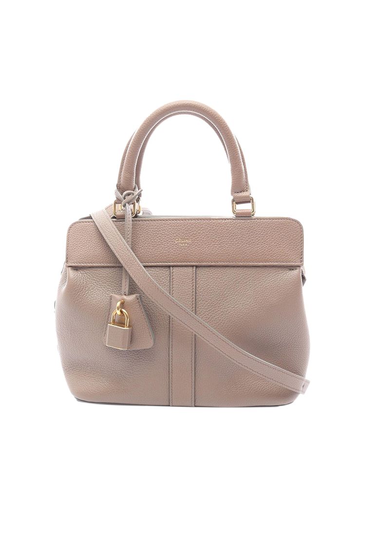Pre-Loved Celine Small Cabas De France Leather Satchel