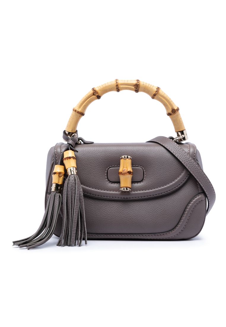 Pre-Loved Gucci Medium Leather New Bamboo Satchel