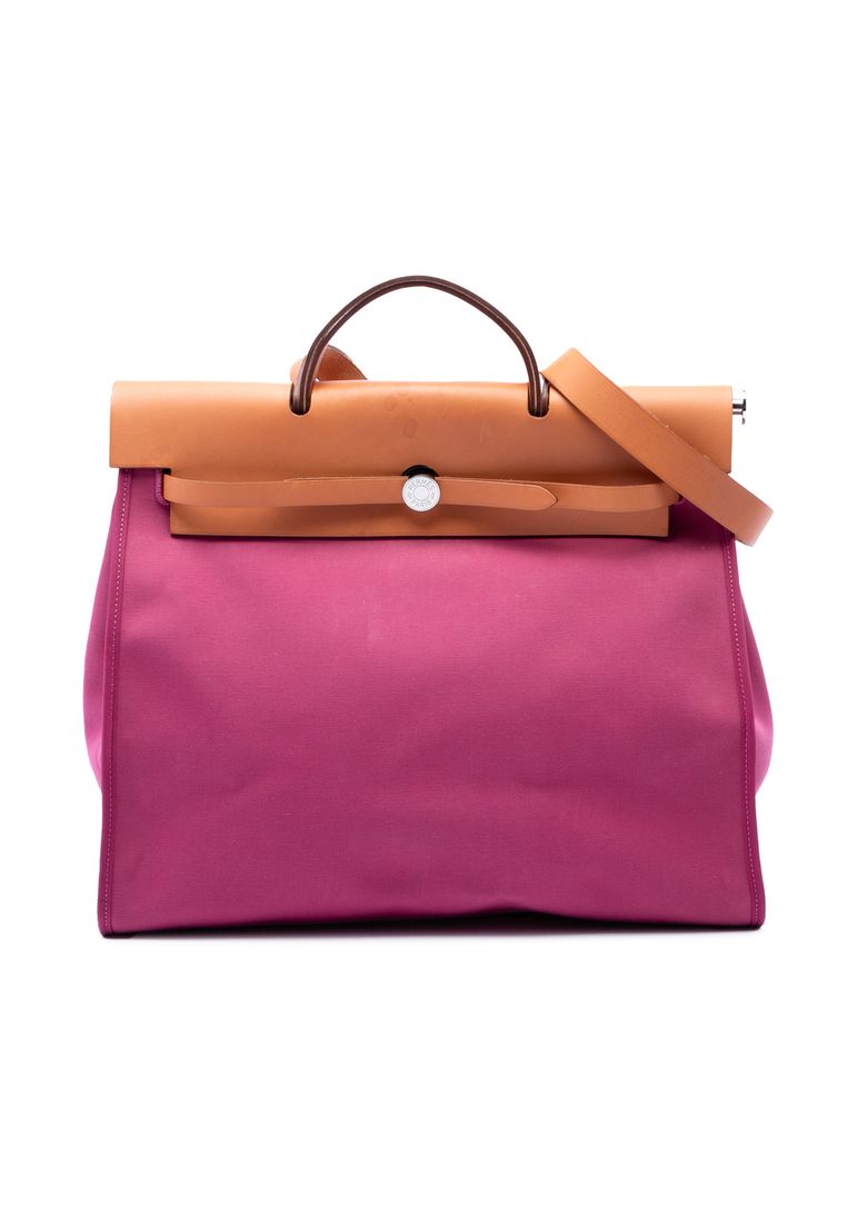 Pre-Loved Hermès Toile Herbag Zip 39