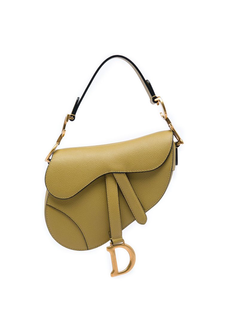 Pre-Loved Dior Mini Grained Calfskin Saddle Bag
