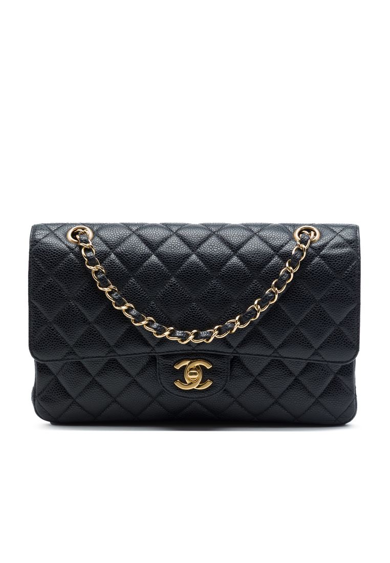 Pre-Loved Chanel Medium Classic Caviar Double Flap