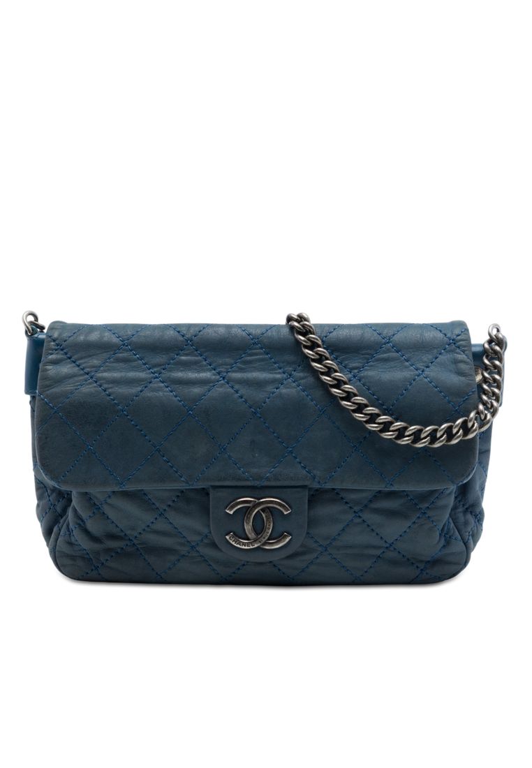 Pre-Loved Chanel Medium Quilted Iridescent Calfskin Coco Daily Flap