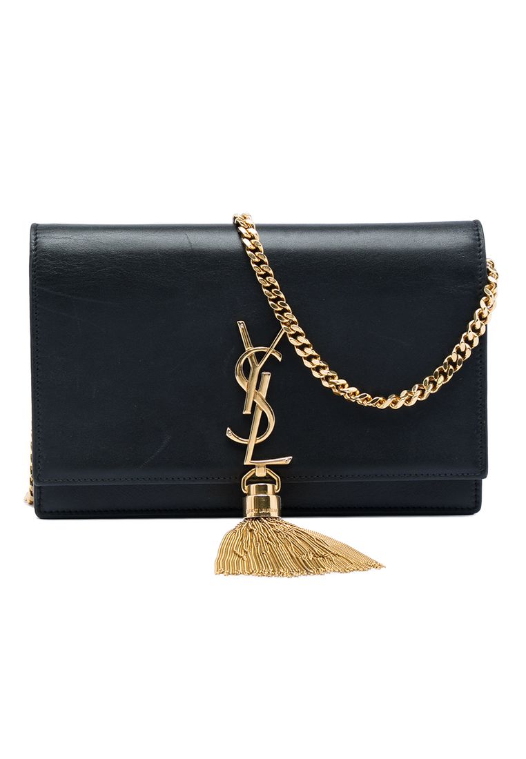 Pre-Loved Saint Laurent Small Smooth Calfskin Monogram Kate Tassel Crossbody