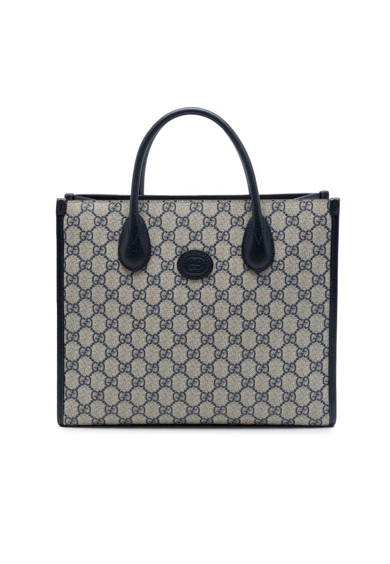 Pre-Loved Gucci Small Gg Supreme Interlocking G Tote