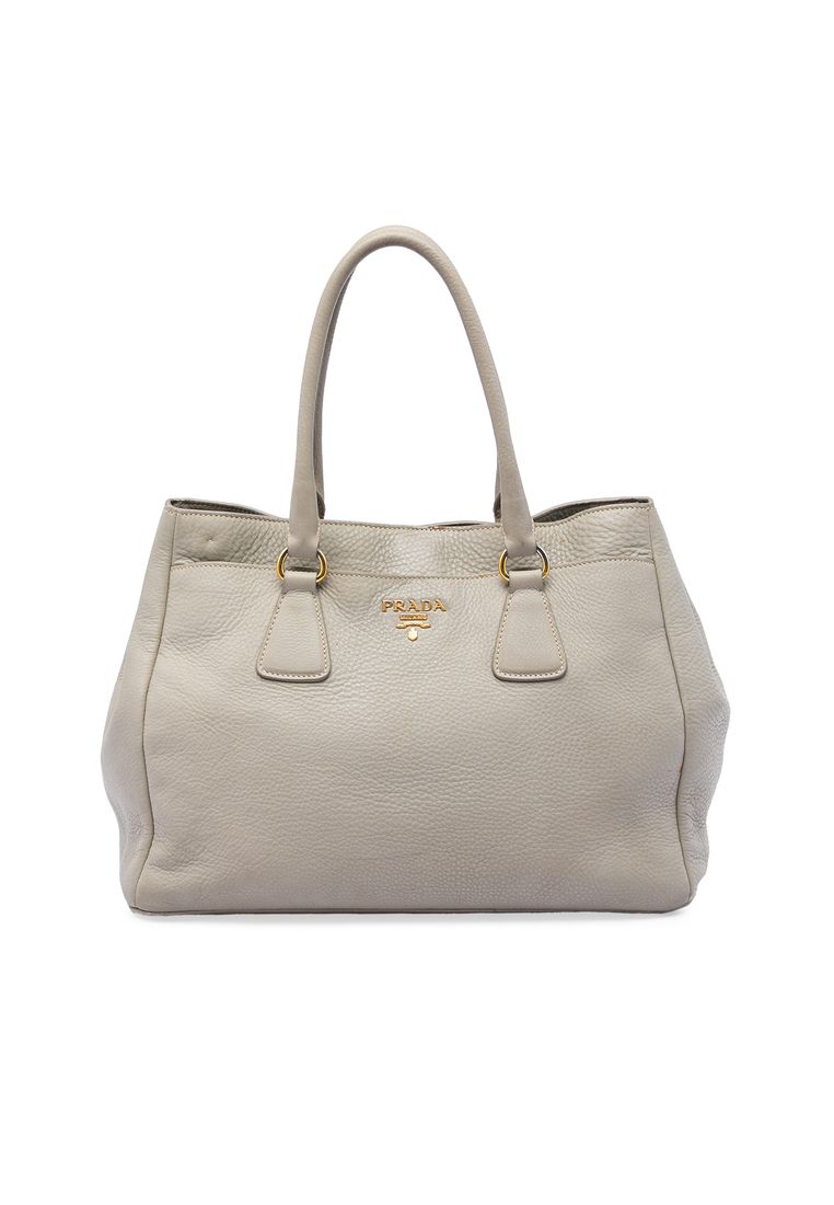 Pre-Loved Prada Vitello Daino Open Convertible Tote