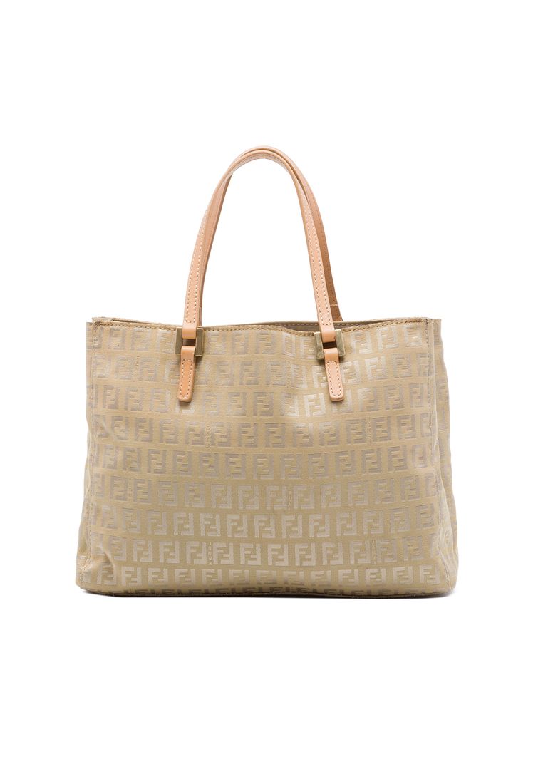 Pre-Loved Fendi Zucchino Canvas Shopping Tote