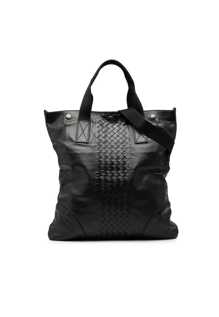Pre-Loved Bottega Veneta Intrecciato Trimmed Nappa Convertible Tote