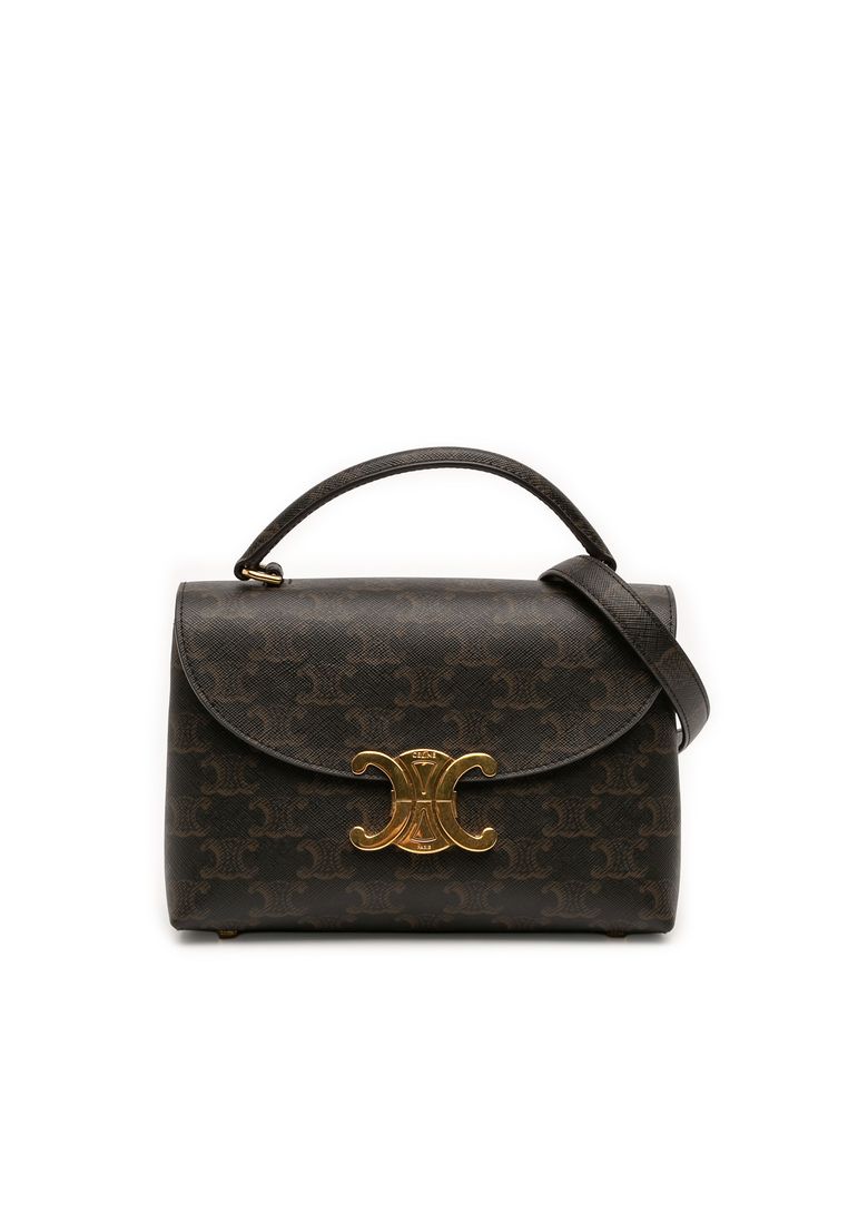 Pre-Loved Celine Teen Triomphe Coated Canvas Nino Bag