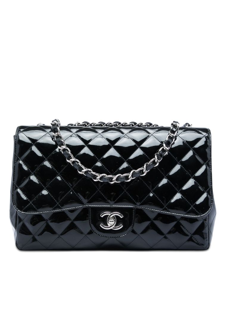 Pre-Loved Chanel Jumbo Classic Patent Single Flap