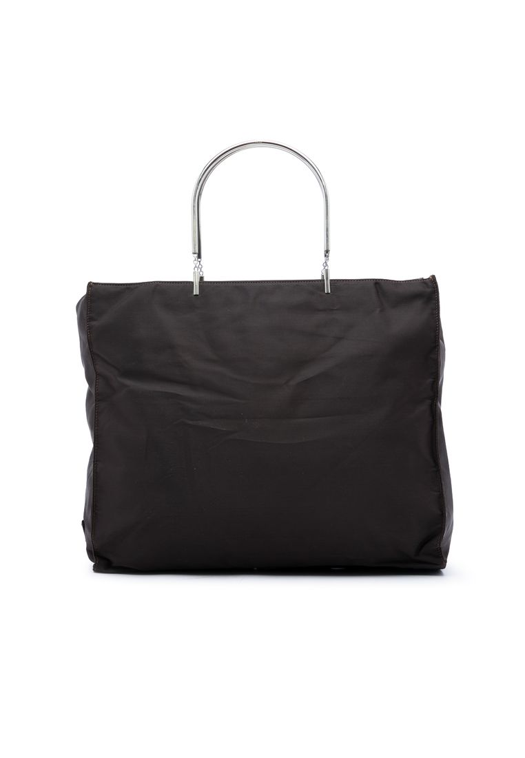 Pre-Loved Prada Tessuto Metal Handle Bag