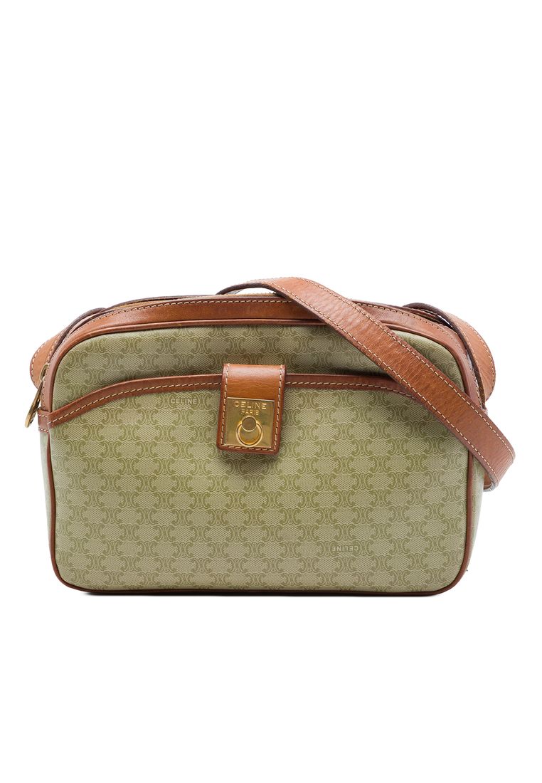Pre-Loved Celine Macadam Coated Canvas Crossbody