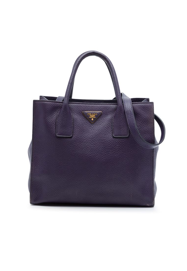 Pre-Loved Prada Vitello Daino Open Convertible Tote