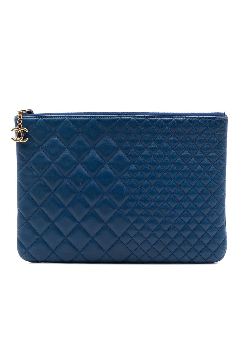 Pre-Loved Chanel Medium Bi Quilted Lambskin O Case Clutch