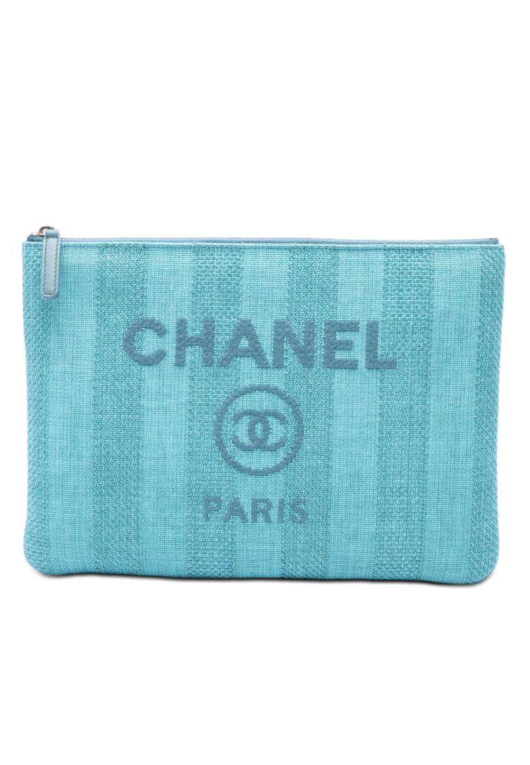 Pre-Loved Chanel Medium Tweed Deauville O Case Clutch