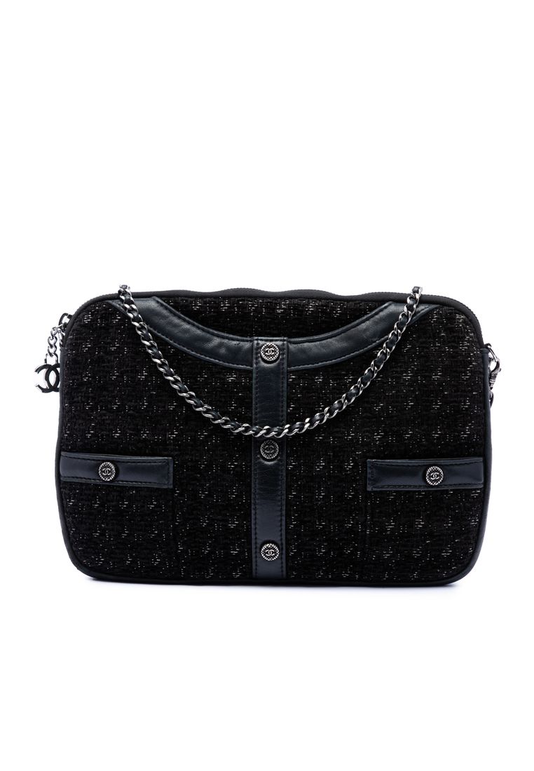 Pre-Loved Chanel Limited Edition Tweed Girl Jacket Clutch On Chain