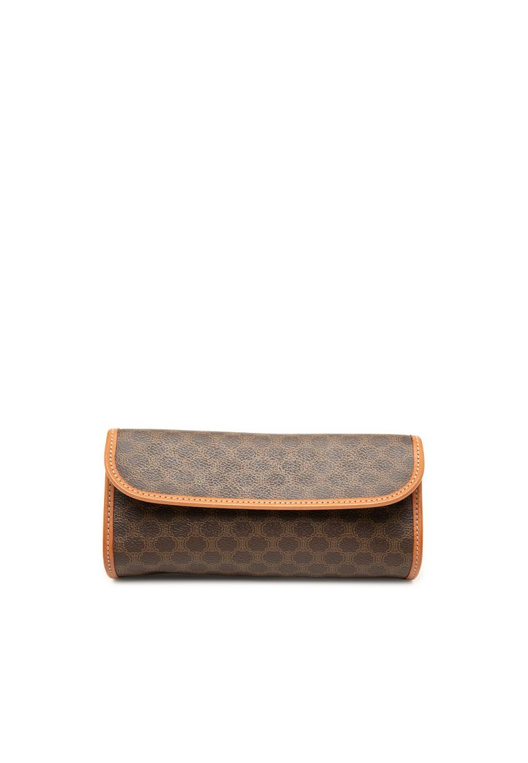 Pre-Loved Celine Macadam Coated Canvas Clutch
