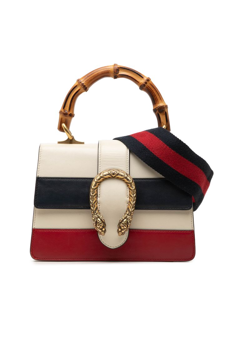 Pre-Loved Gucci Mini Calfskin Bamboo Dionysus Web Satchel