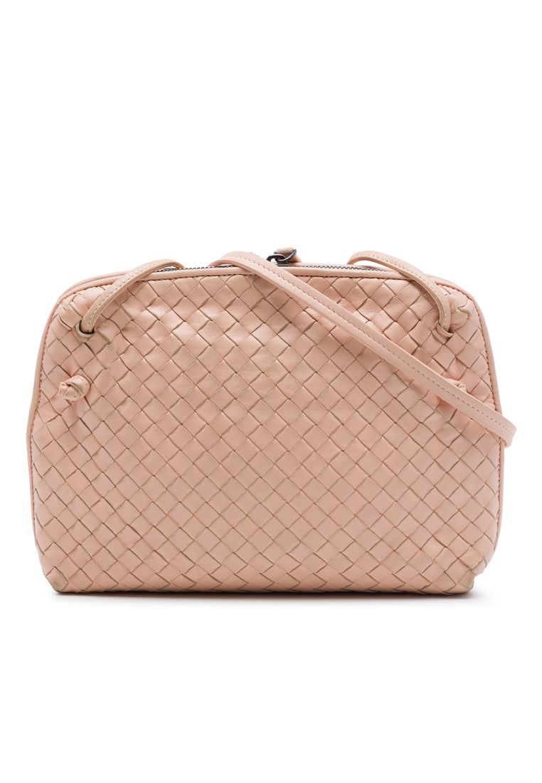 Pre-Loved Bottega Veneta Nappa Intrecciato Nodini Crossbody