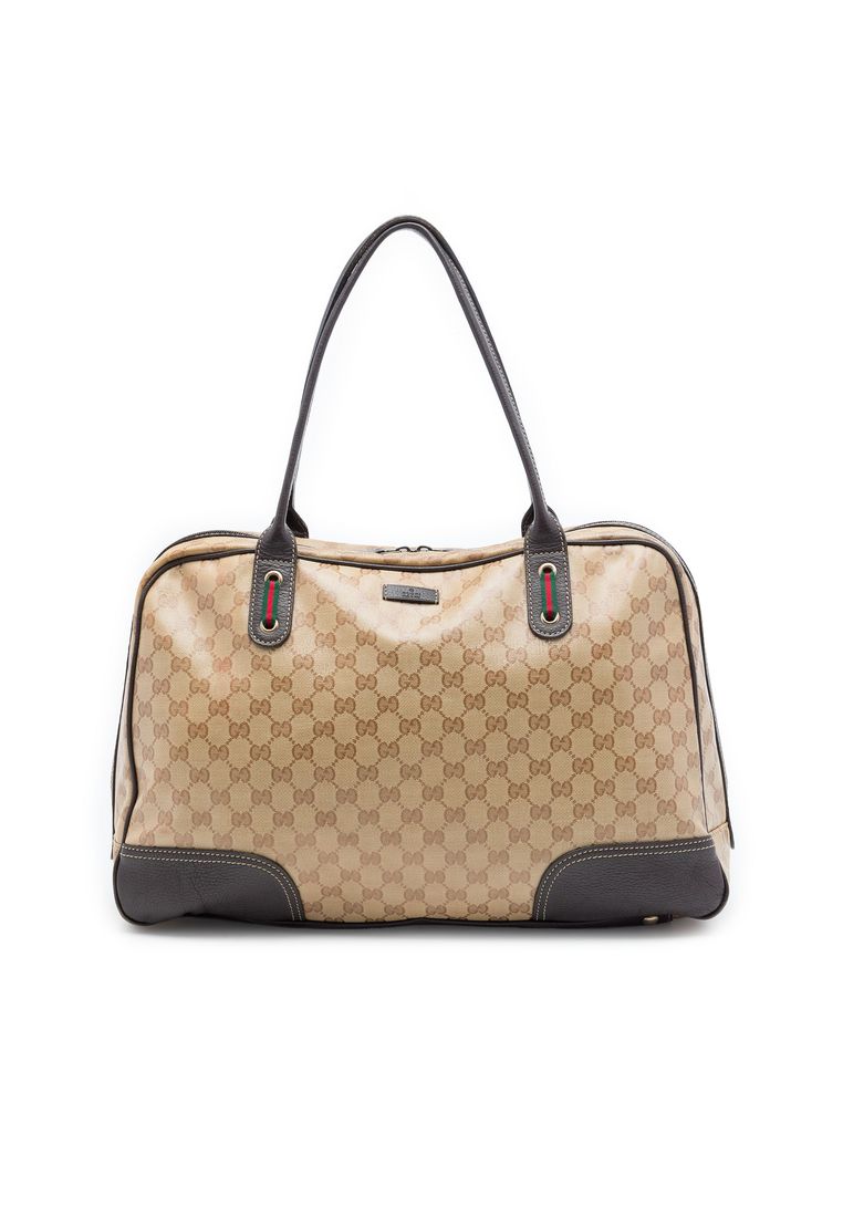 Pre-Loved Gucci Gg Crystal Web Princy Shoulder Bag