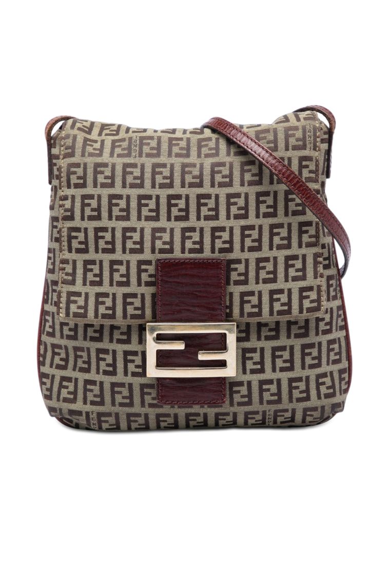 Pre-Loved Fendi Zucchino Canvas Crossbody