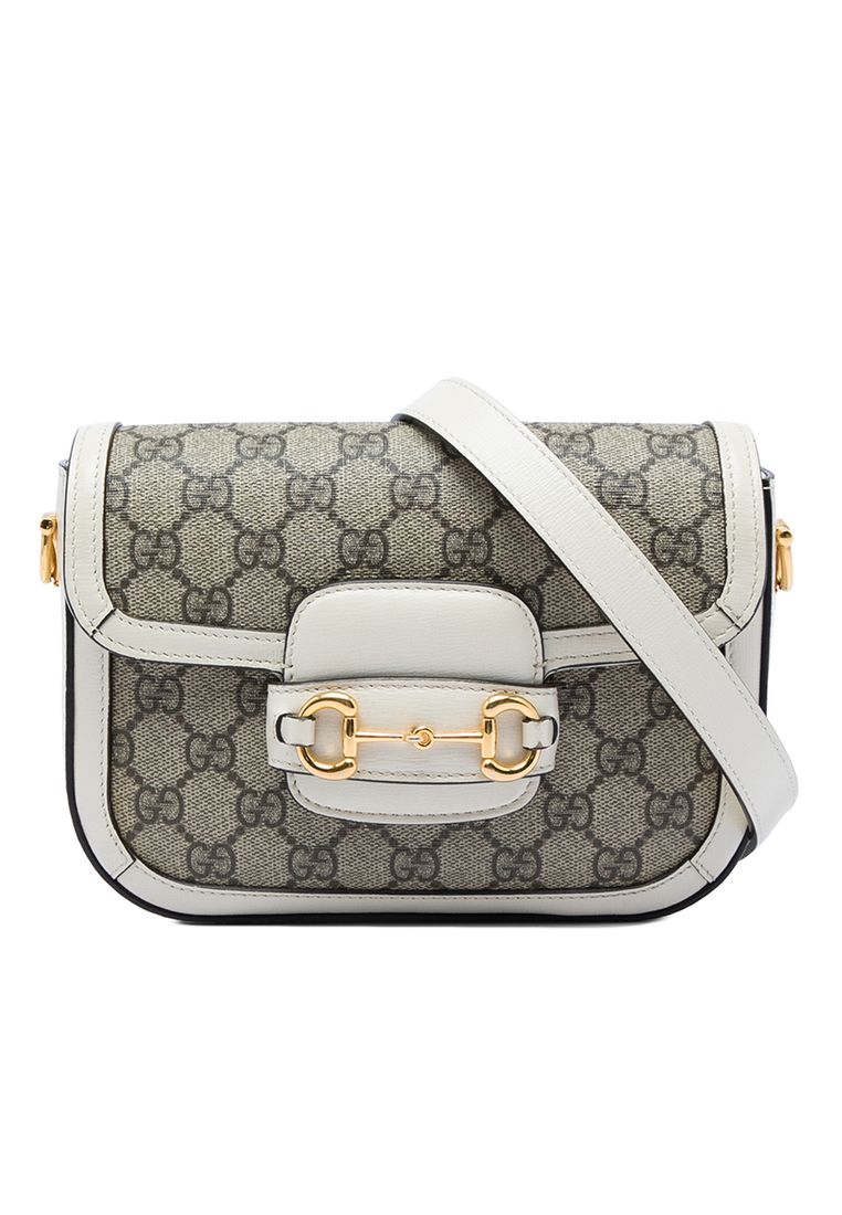 Pre-Loved Gucci Small Gg Supreme Web Horsebit 1955 Crossbody