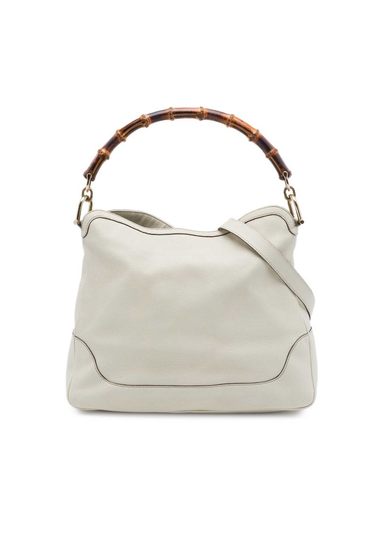 Pre-Loved Gucci Calfskin Bamboo Diana Satchel