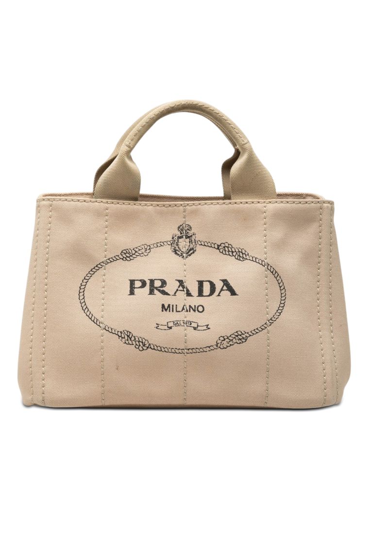 Pre-Loved Prada Small Canvas Canapa Logo Tote