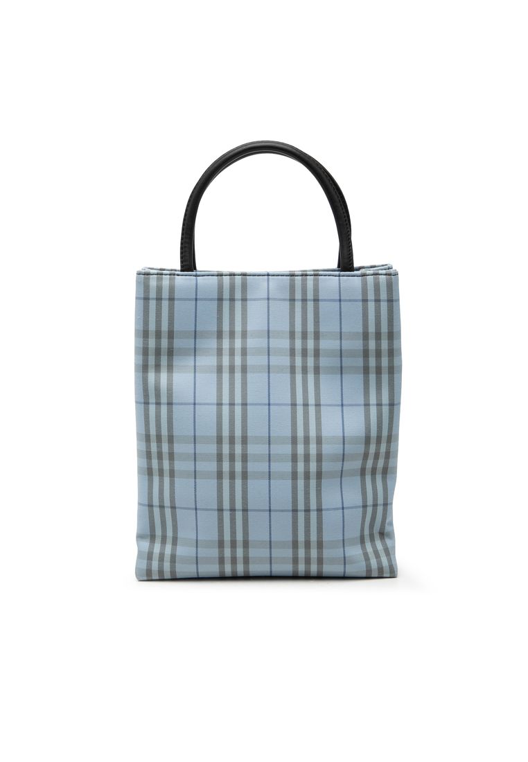 Pre-Loved Burberry House Check Canvas Handbag