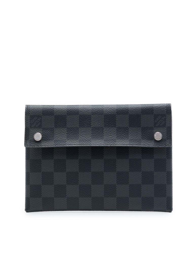 Pre-Loved Louis Vuitton Damier Graphite Alpha Pochette Mm