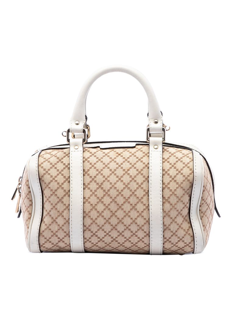 Pre-Loved Gucci Small Diamante Canvas Joy Boston Bag