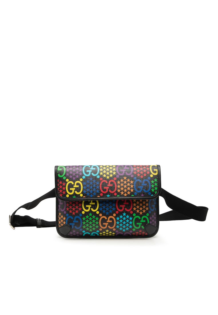 Pre-Loved Gucci Gg Supreme Psychedelic Belt Bag