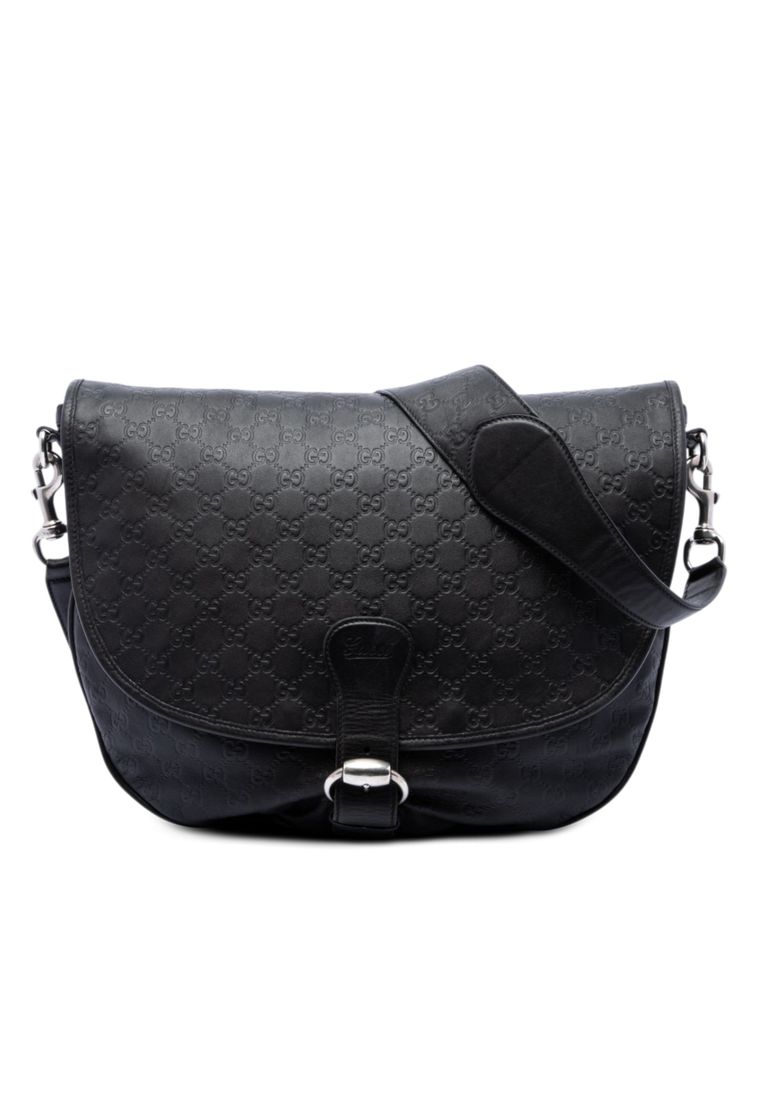 Pre-Loved Gucci Guccissima Flap Messenger Bag